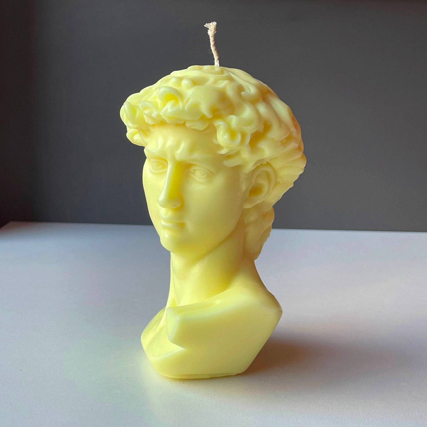 Michelangelo David – Renaissance Art Sculpture Bust – Handmade Soy Blend Candle, Multiple Colours & Fragrances, Bespoke Gift, UK Free Post