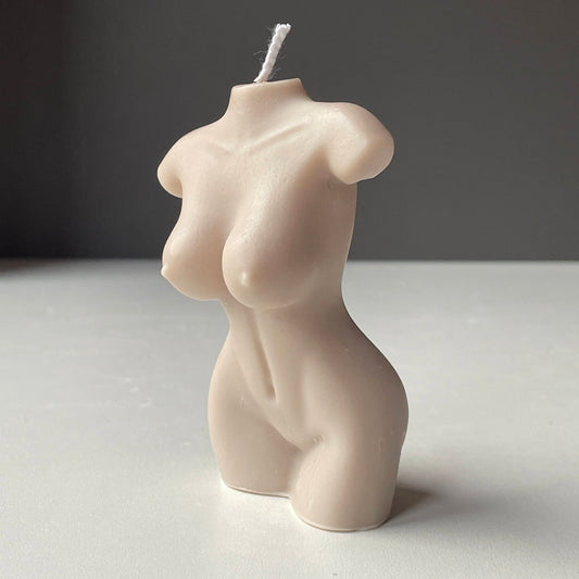 Venus Goddess of Love Torso Candle - Handmade Classical Sculpture Inspired by Antiquity
