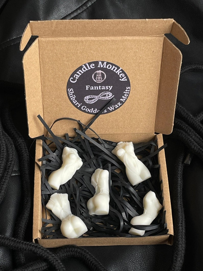 Shibari 5 Goddess Bondage BDSM Soy Blend Ivory Wax Melts With Kink. Eco Packaging Gift Set Free UK Post