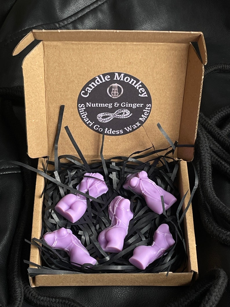 Shibari 5 Goddess Bondage BDSM Soy Blend Lilac Wax Melts With Kink. Eco Packaging Gift Set Free UK Post