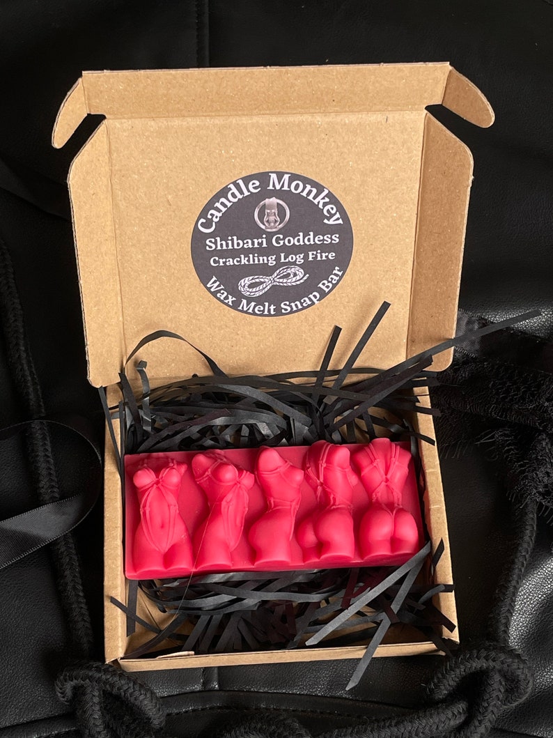 Shibari Goddess Sexy Bondage Soy Blend Red Wax Melt Snap Bar Eco Packaging Gift 100 Fragrances Set Free UK Post