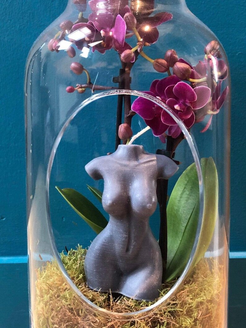 Hand Made Venus Goddess Of Love Lilac Lavender Body Torso Female Art Sculpture Soy Candle Bespoke Scent & Colour Free UK Post