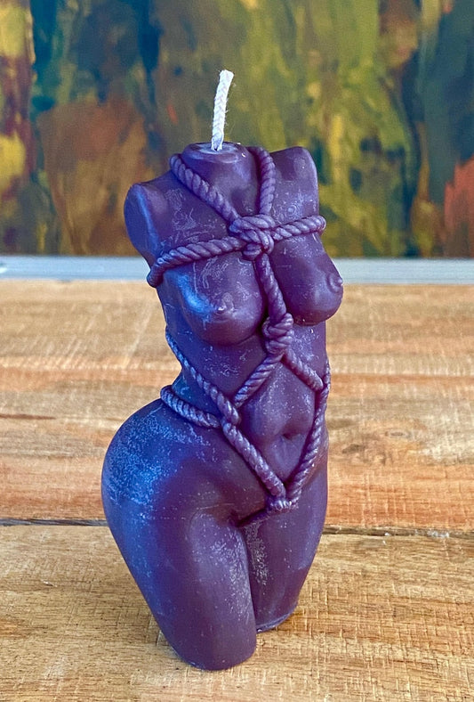 Made To Order Graphite Black Collection Shibari Goddess Torso Bondage Candle 100 Fragrances Free UK Post