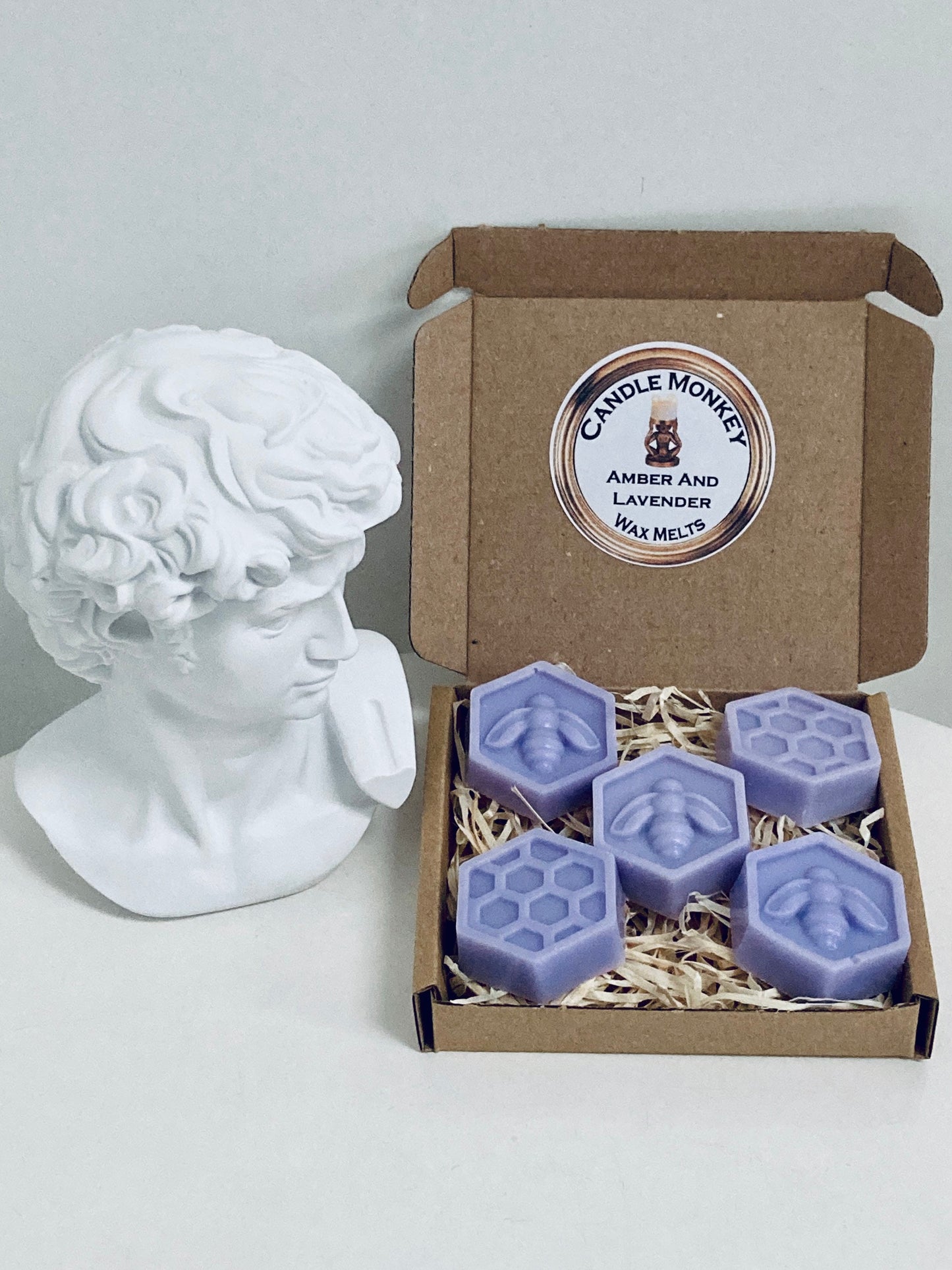 Malone Honeycomb Wax Melts Holz, Salbei und Meersalz, Orangenblüte, Birne und Freesie, Lavendel, Limette, Basilikum, Mandarine, Briefkastengeschenk, kostenlose UK-Post