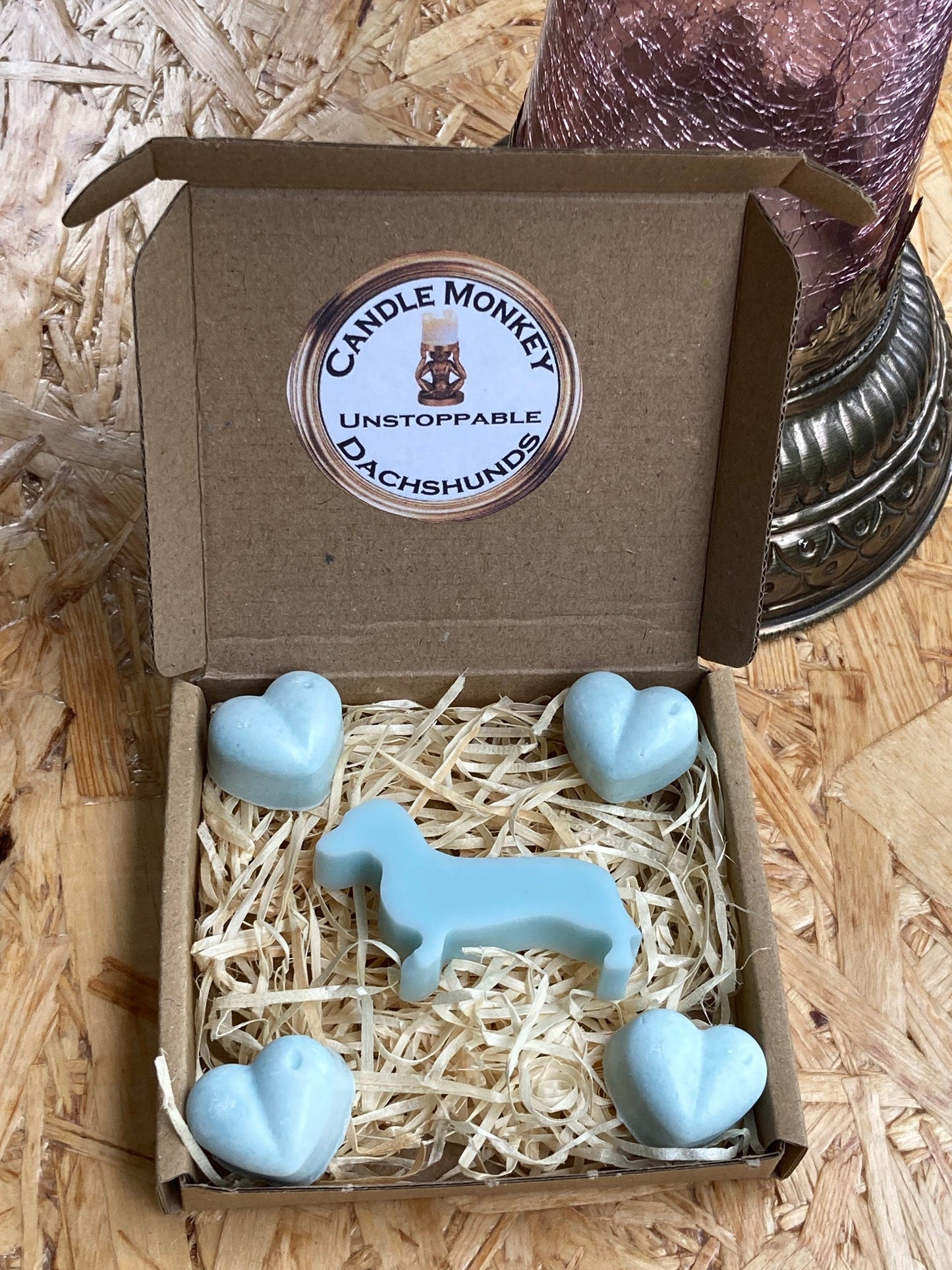 Unstoppable Dachshunds Sausage Dogs Box Of Wax Melts Fresh Blue Spring Lavish Bliss Dreams Laundry. Spring Clean Scents. Free UK Post