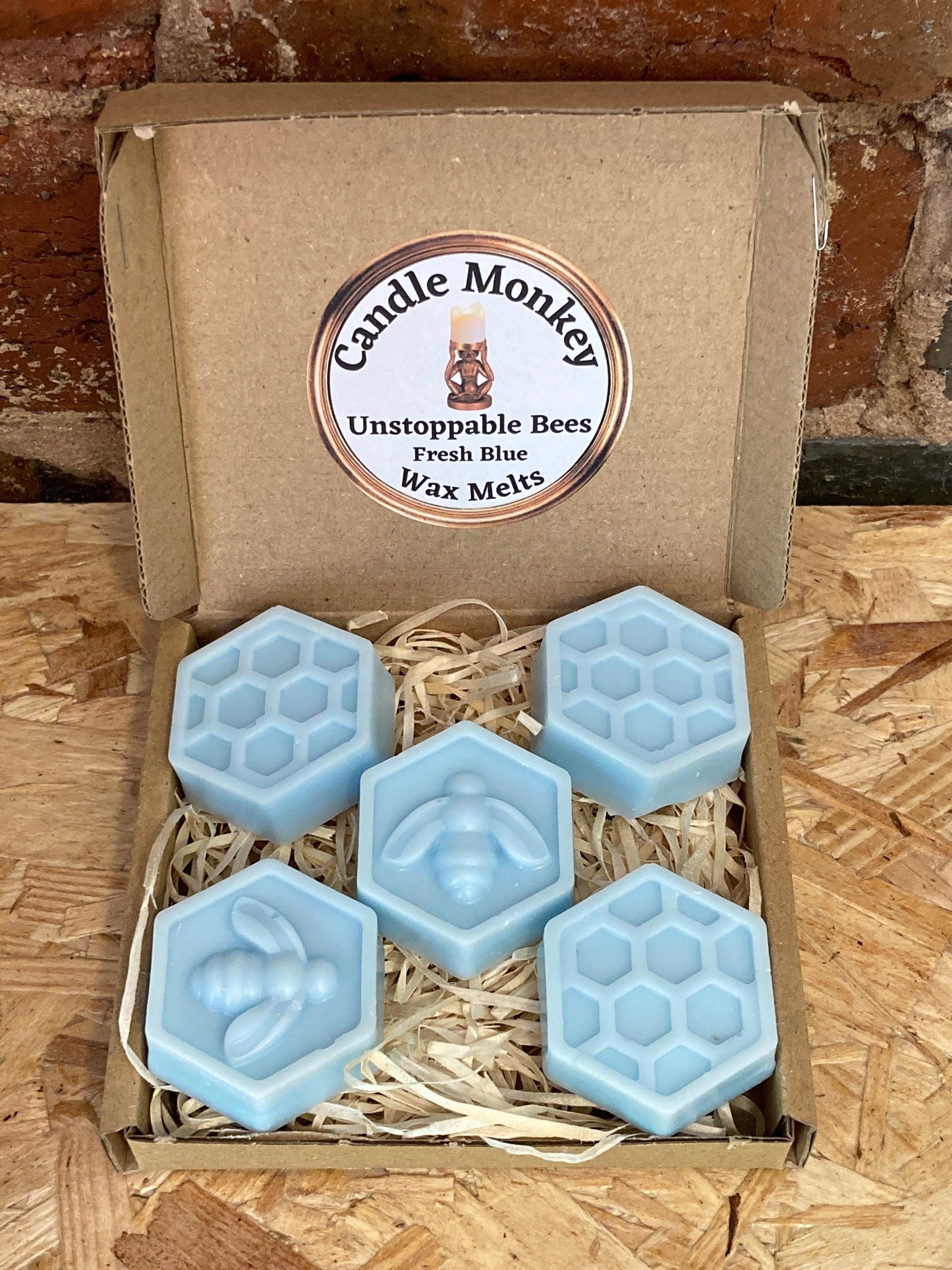 Unstoppable Bees Box Of Honeycomb Shaped Wax Melts Fresh Laundry Clean Home Cotton Washing Fabric Conditioner Inspired Free UK Post