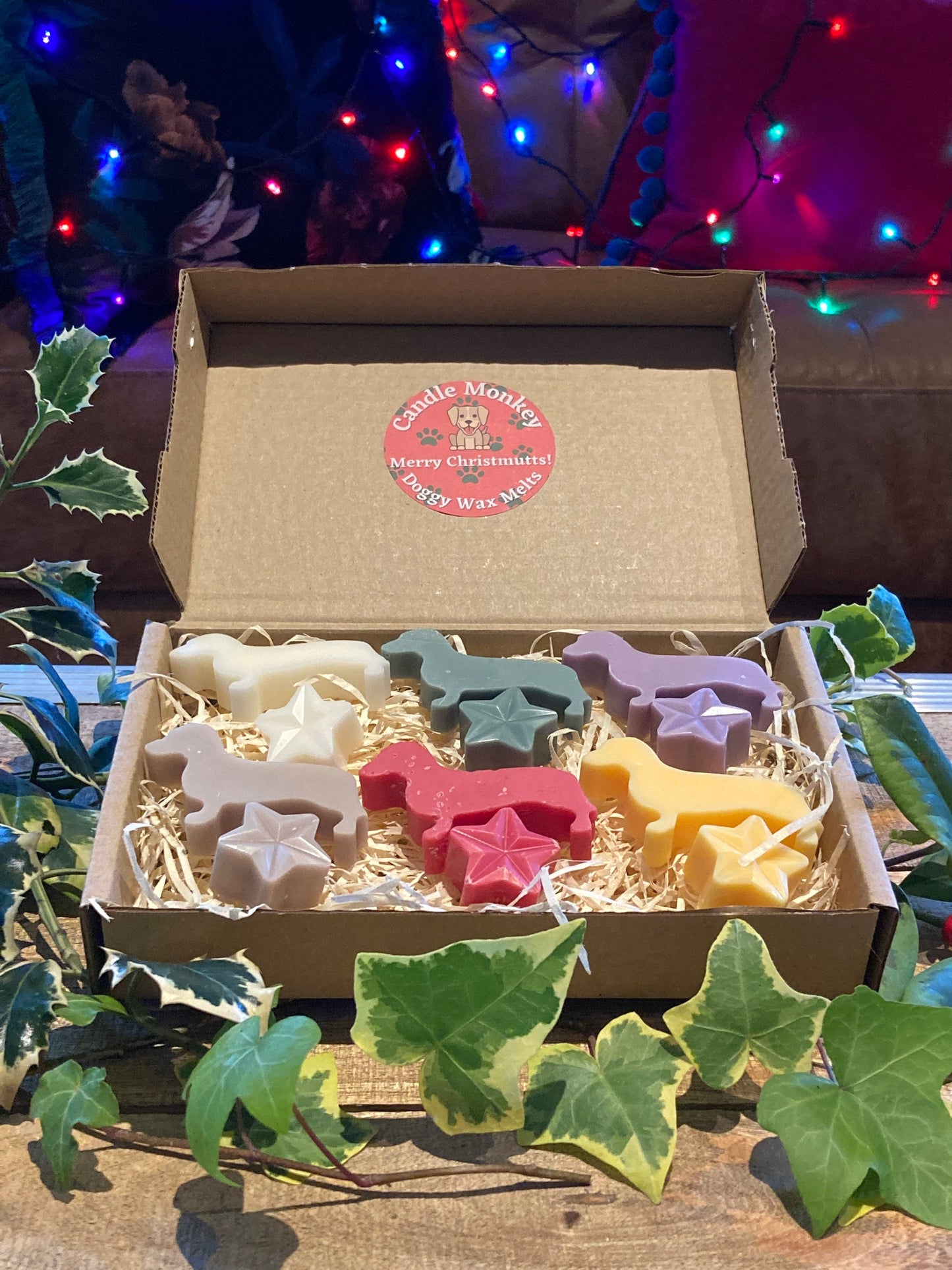 Merry Christmutts! Dachshund Dogs Cute Doggy Christmas Festive Scented Wax Melts In Gift Box Free UK Post