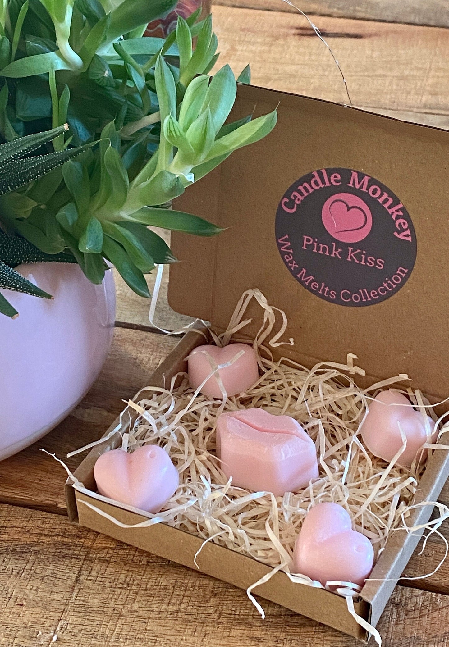 Lips Kiss Soy Wax Melts In A Choice Of Love Potion, Rose Oud, Pomegranate Noir. Free UK Post & Free Personalised Gift message.