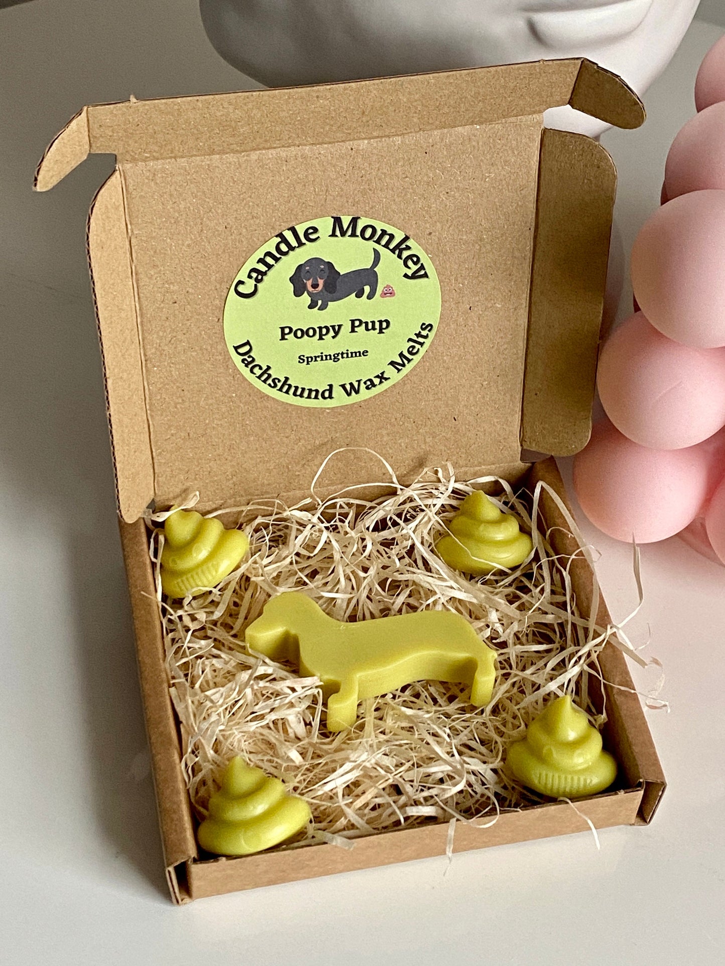 Poopy Pups - Spring Collection Dachshund Sausage Dogs Wax Melts Fresh Spring Fragrances Free UK Post