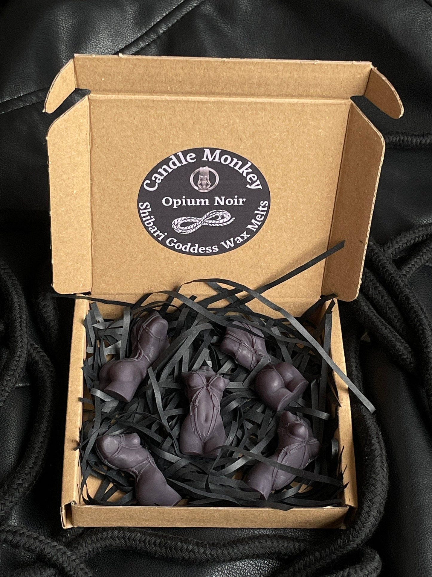 Shibari 5 Goddess Bondage BDSM Soy Blend Black Wax Melts With Kink. Eco Packaging Gift Set Free UK Post