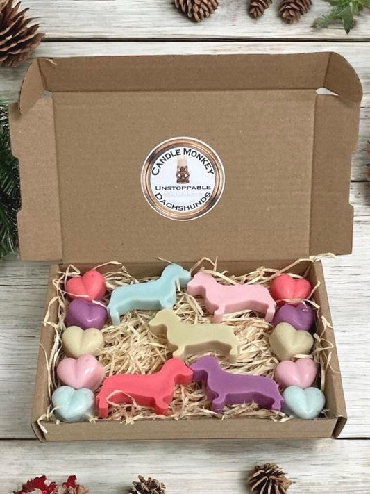 Unstoppable Dachshunds Sausage Dogs Box Of Wax Melts Fresh Blue Spring Lavish Bliss Dreams Laundry. Spring Clean Scents. Free UK Post