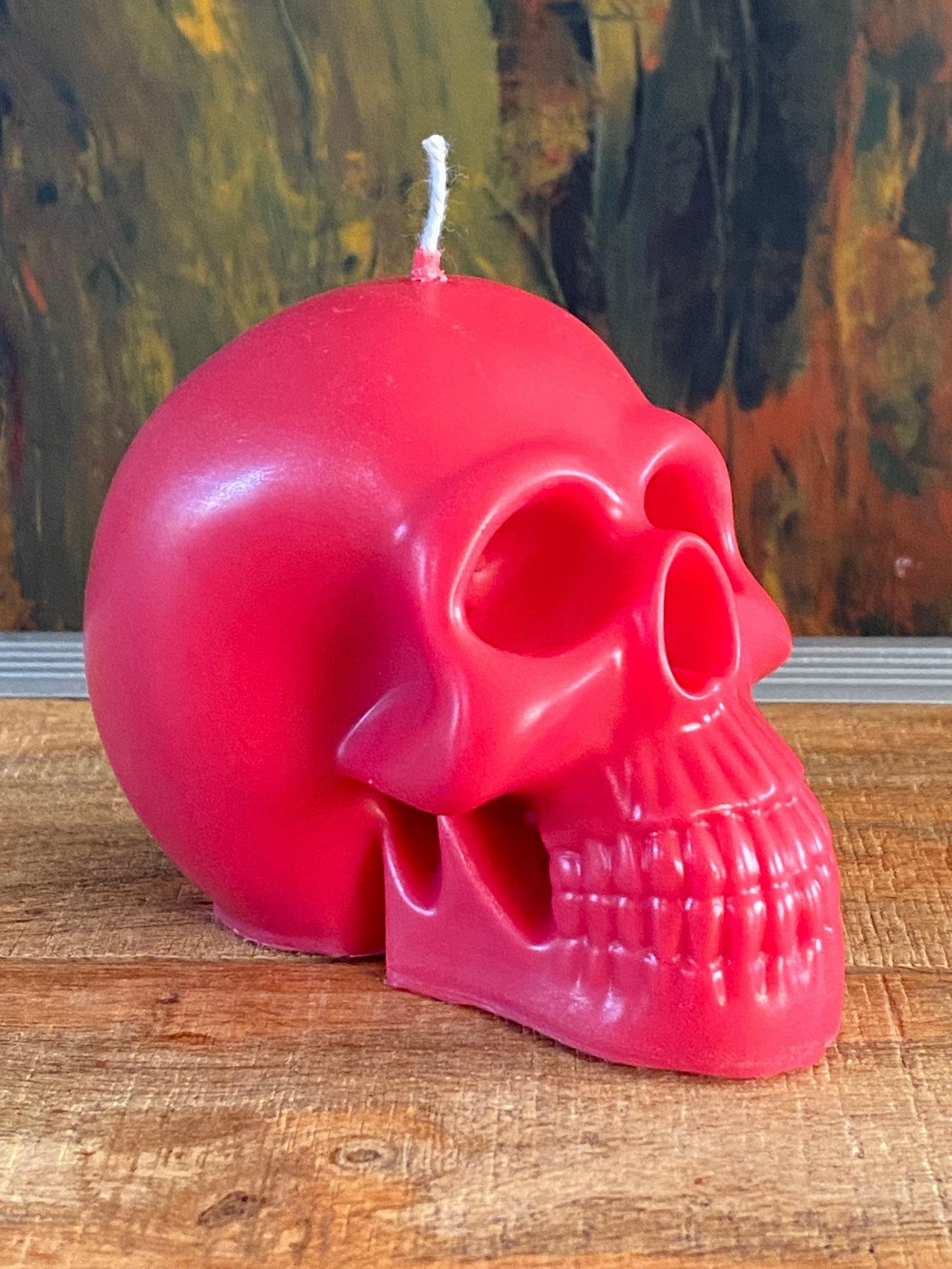 Made To Order The Red Collection Skull Candle 100 Fragrances Free UK Post