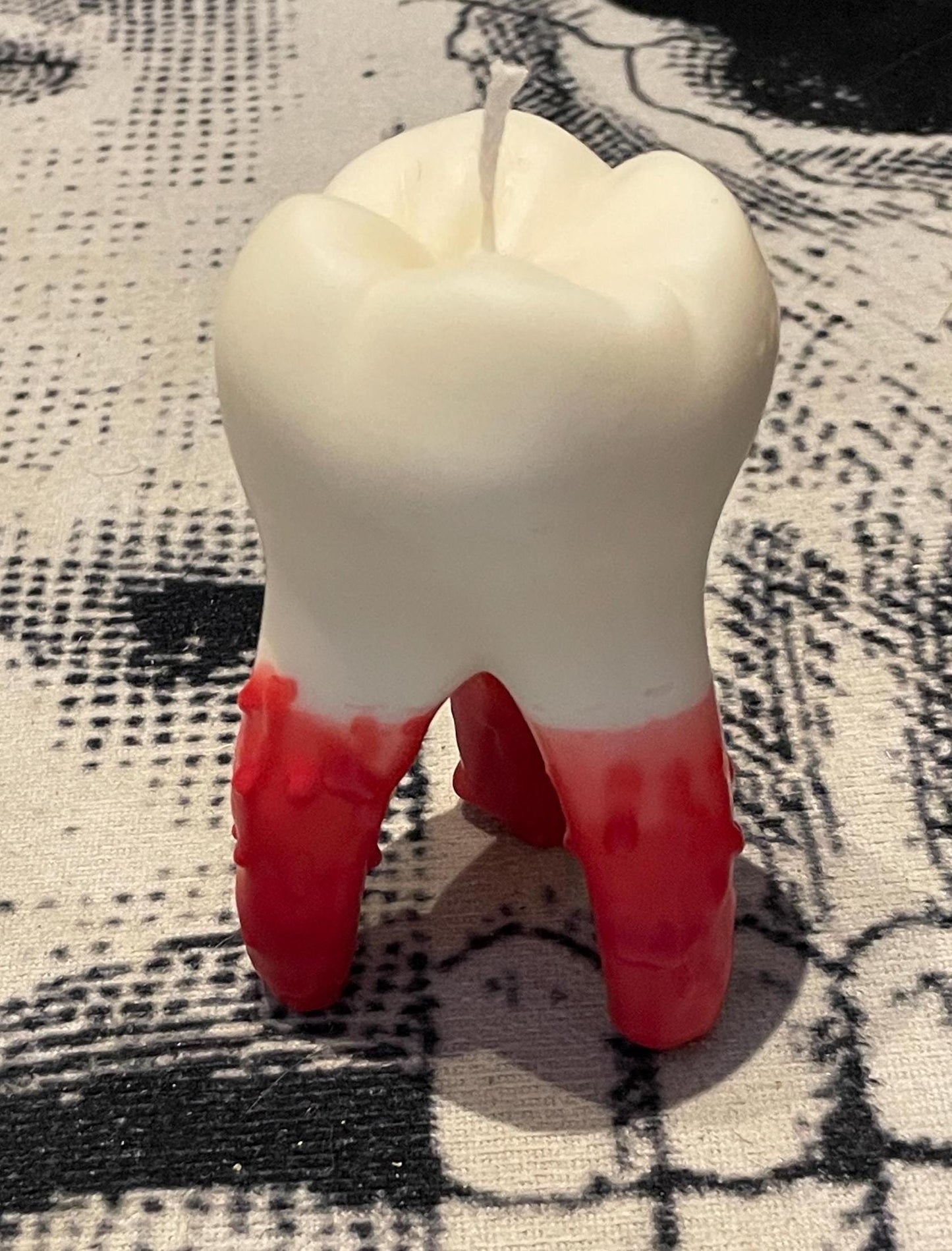 Bloody Tooth Extraction Nightmare Dentist Candle Gothic Teeth Choice Of Fragrances Handmade in Leicestershire Free UK Post