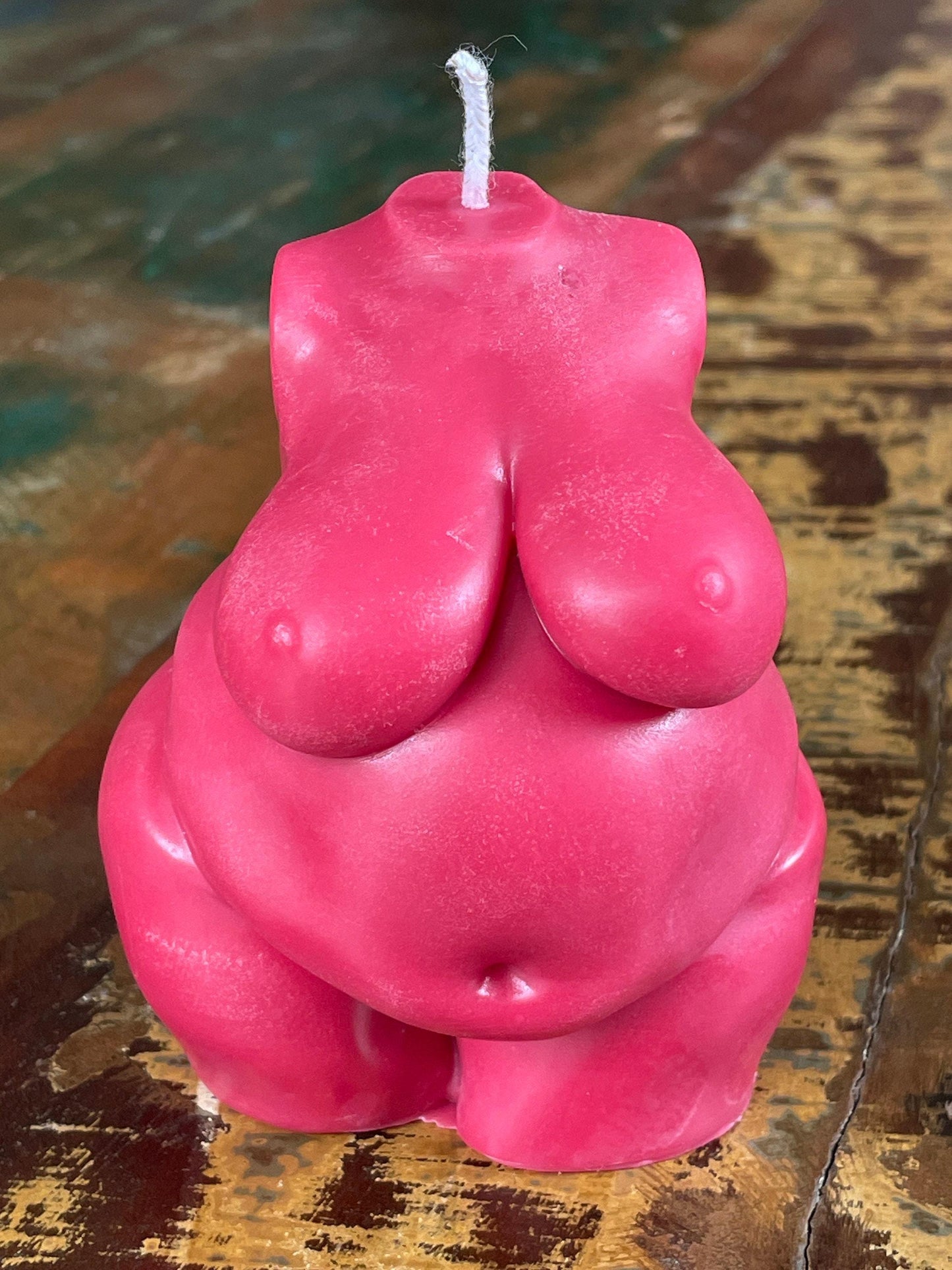 Red Maximum Curve Curvy Goddess Torso Female Shapely Sexy Woman Body Art Sculpture Soy Candle 70 fragrances Eco Friendly Packaging Free UK Post