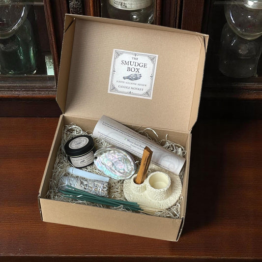 The Smudge Box | Spiritual Cleansing & Intention Kit Home Sage Smudging Hamper  Free UK Post