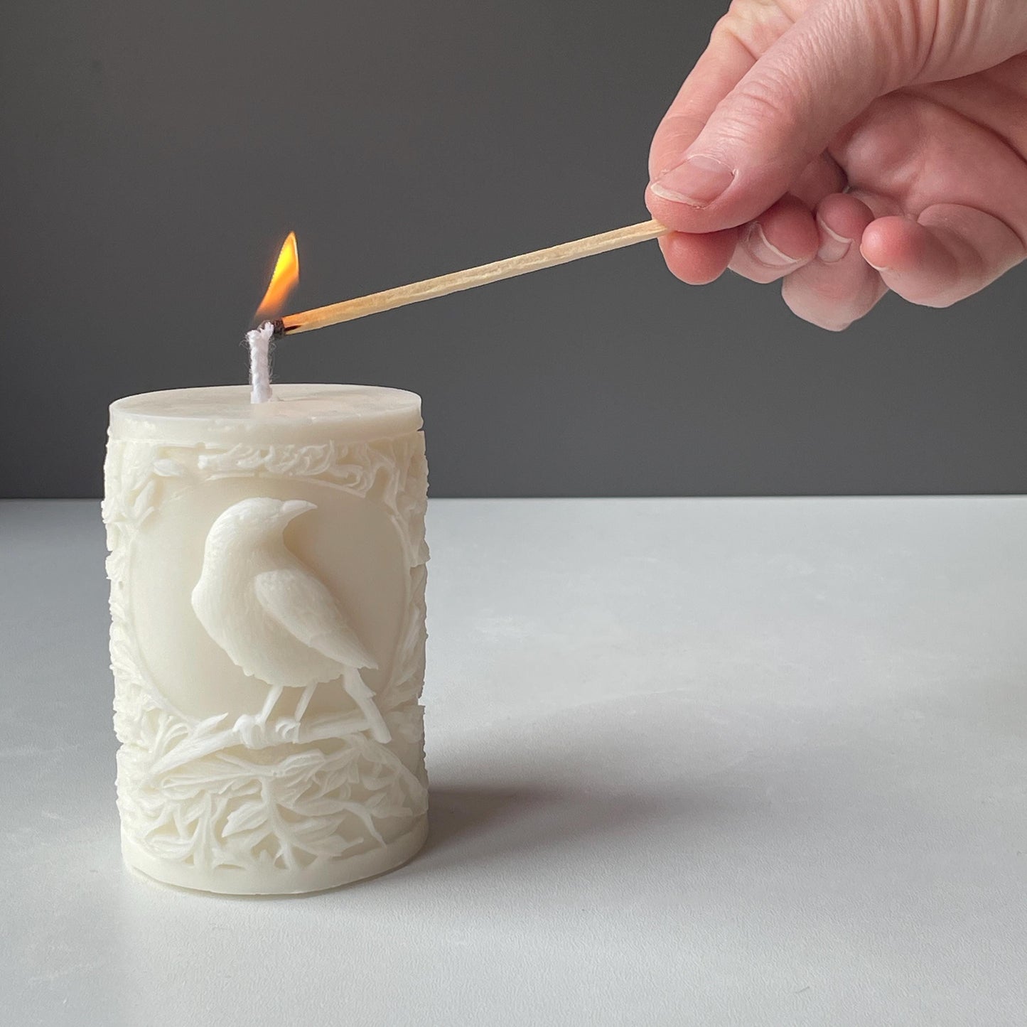 Crow Raven – Bird Figure Candle | Soy Wax Handmade in Leicestershire Free Post To UK