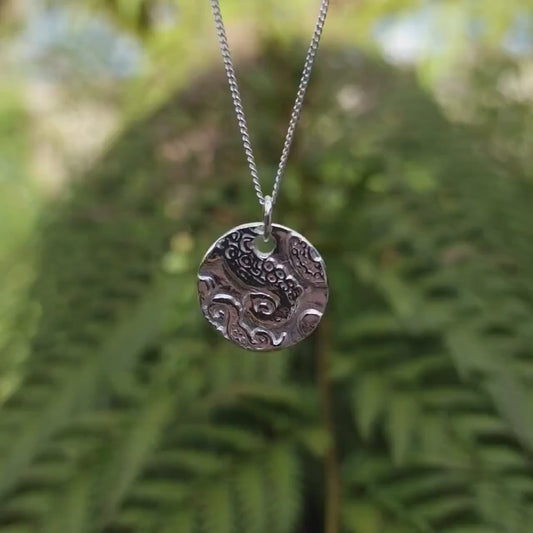 Handmade Kraken Tentacle Pendant – Solid Copper, Bronze Or Sterling Silver Octopus Deep Sea & Ocean Necklace
