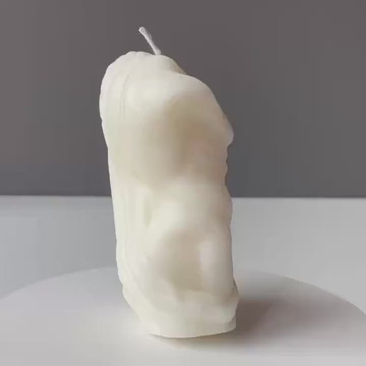Athletic Form Candle | Sculpted Male Figure | Handmade Soy Wax | Mindful & Decorative | Made in Leicestershire | Free UK Post