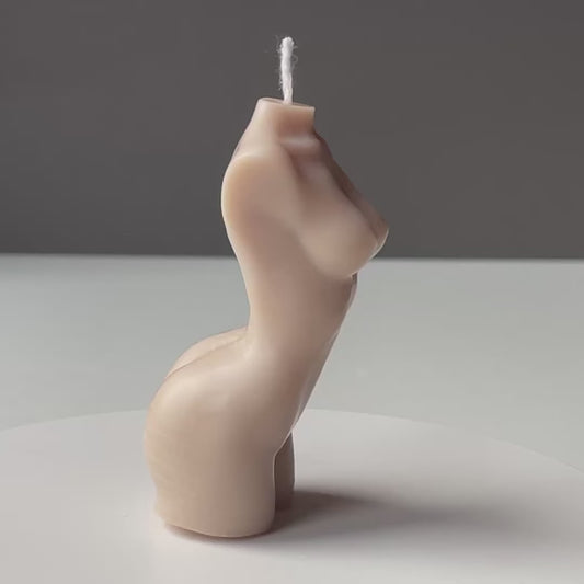 Handmade Aphrodite Nude Goddess Candle - Classical Female Sculpture, Custom Colour & Scent, Soy or Beeswax, Free UK Post