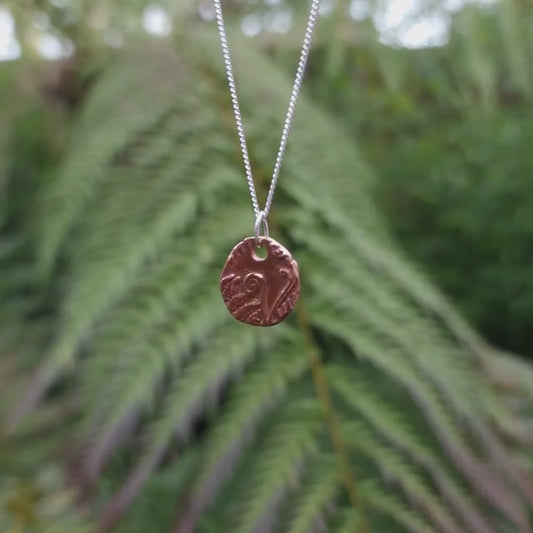 Bracken Copper, Sterling Silver Or Bronze Organic Pendant Handmade Botanical Fern Necklace, Nature-Inspired Woodland Jewellery