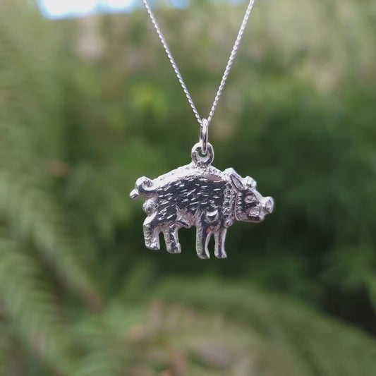 Richard III Bosworth White Boar Pendant, Sterling Silver, Copper Or Bronze Necklace, Handmade in Leicestershire, Historical Jewellery