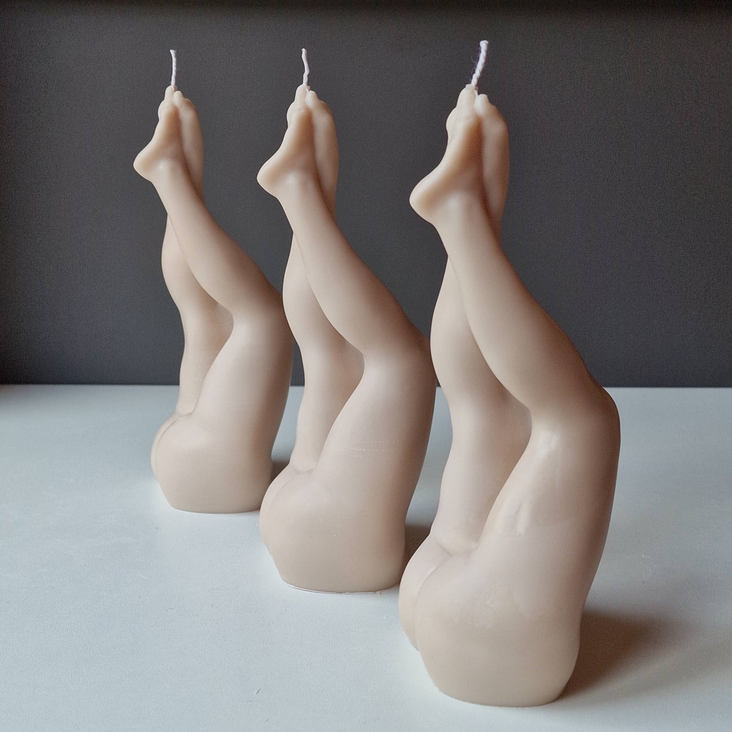Hand Made Luscious Legs 20cm Female Shapely Sexy Woman Lady Soy Wax Candle Choice Of Colour & Fragrance Eco Packaging Free UK Post