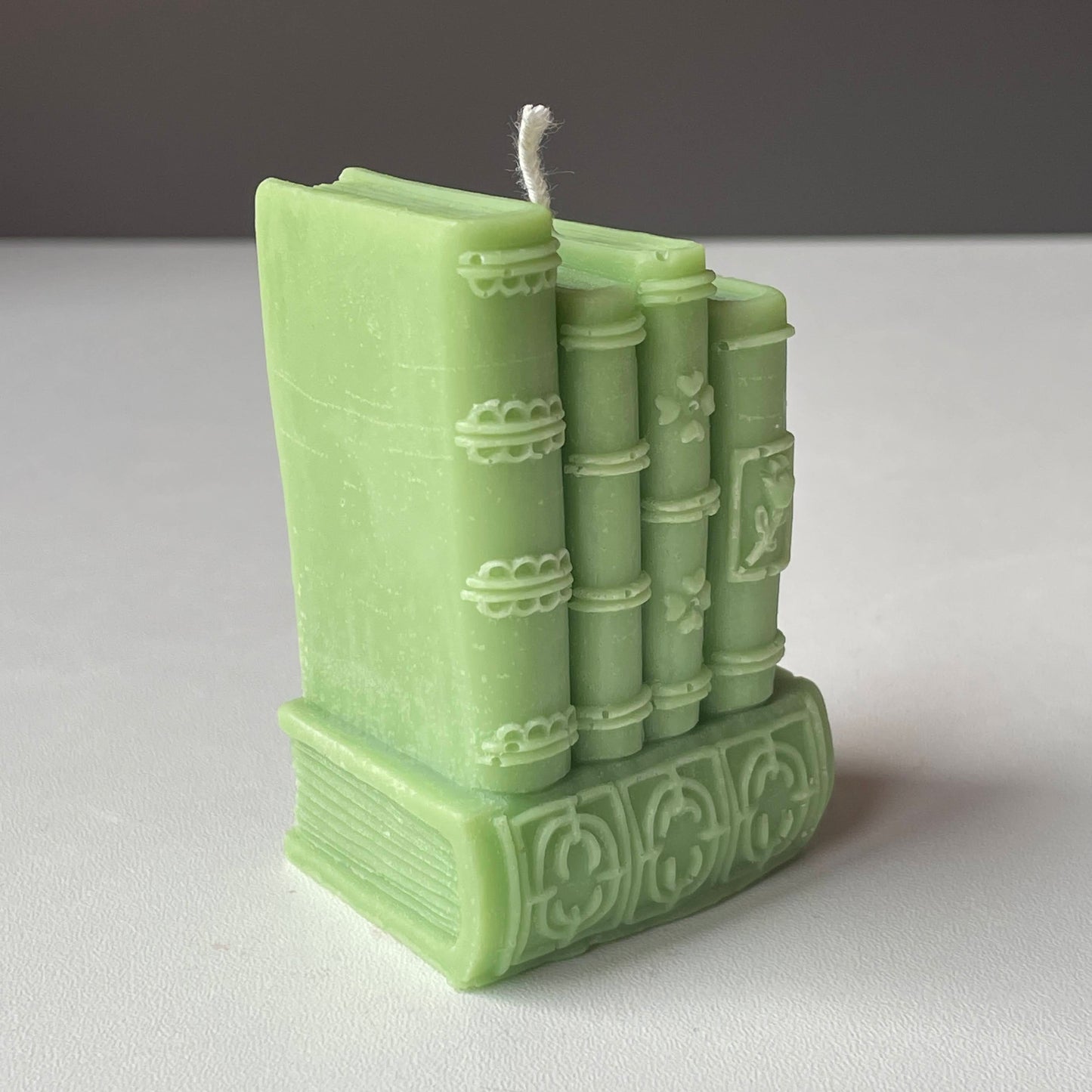 Mini Book Stack Candle | Literary Décor | Wax Sculpture Handmade in Leicestershire Free Post To UK