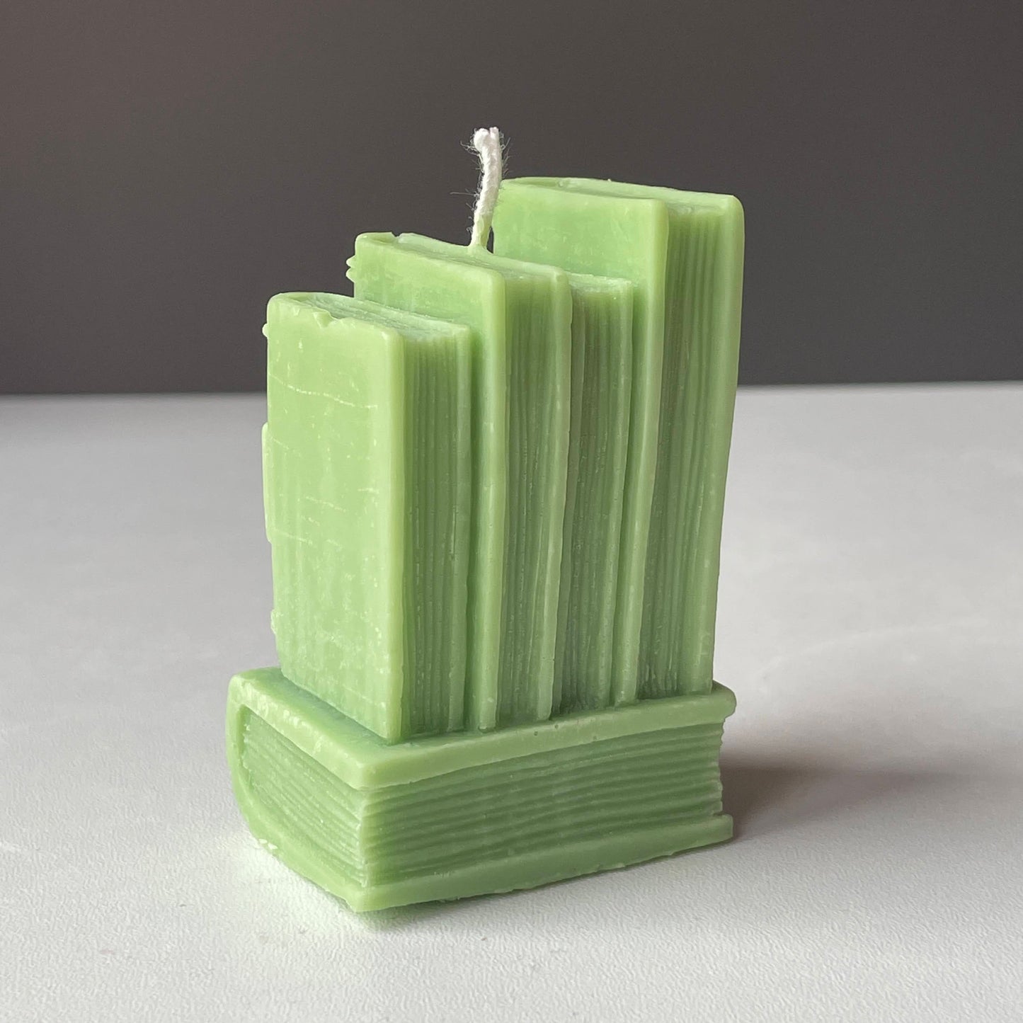 Mini Book Stack Candle | Literary Décor | Wax Sculpture Handmade in Leicestershire Free Post To UK