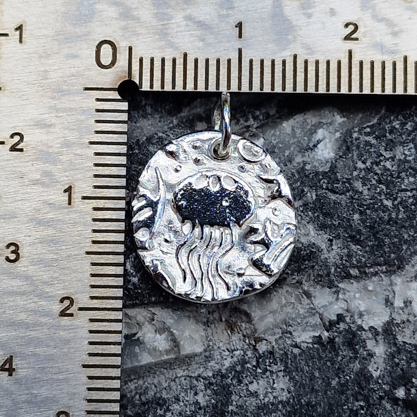 White Boar Forge Aurelia Jellyfish Pendant Necklace Handmade 925 Sterling Silver – Beach Lover,  Ocean Themed Jewellery