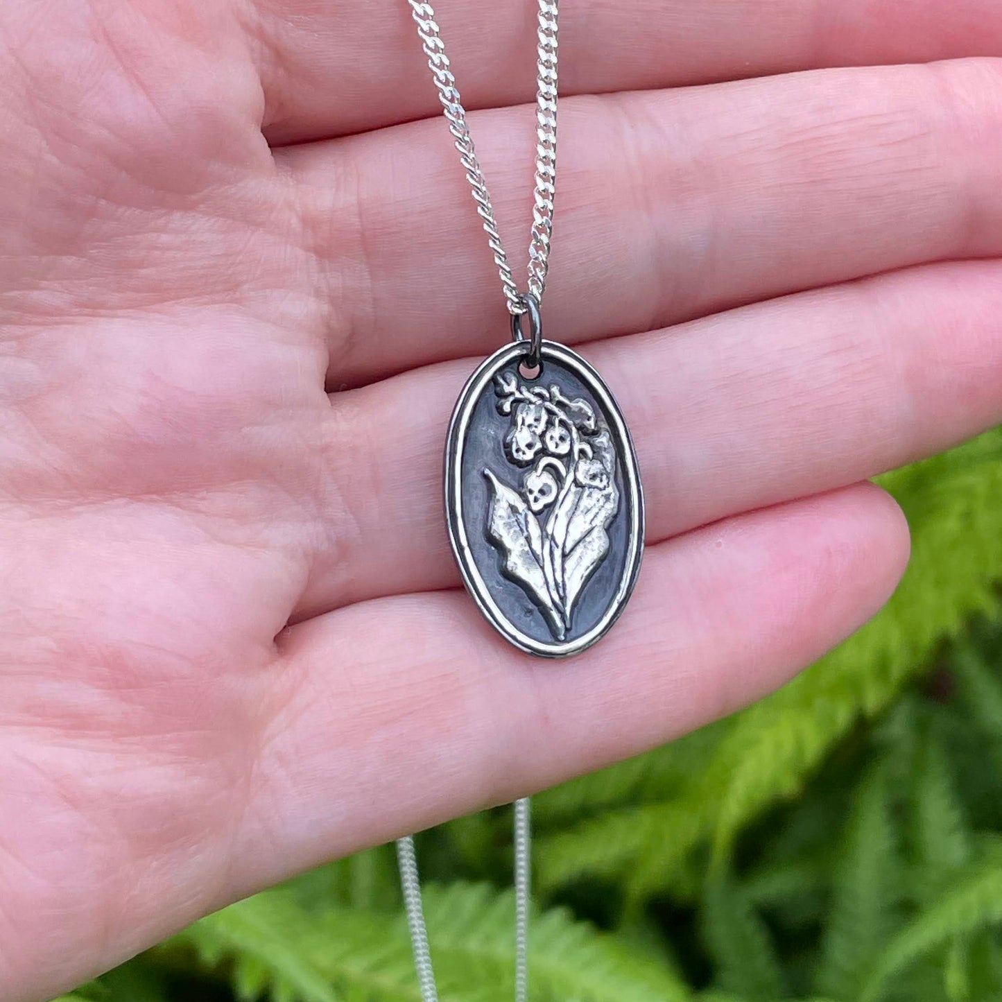 White Boar Forge Belladonna – Sterling Silver Pendant, Gothic Botanical Necklace, Handcrafted Dark Floral Jewellery