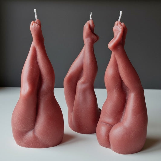 Hand Made Luscious Legs 20cm Female Shapely Sexy Woman Lady Soy Wax Candle Choice Of Colour & Fragrance Eco Packaging Free UK Post