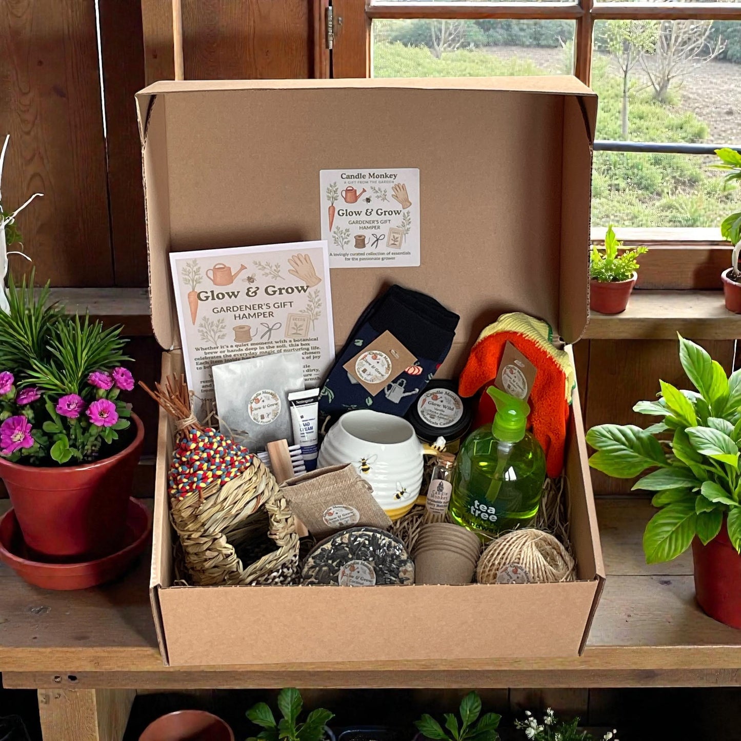 Glow & Grow Gardeners Garden / Allotment Thoughtfully Curated Personalised Birthday Gift Hamper Free UK Delivery