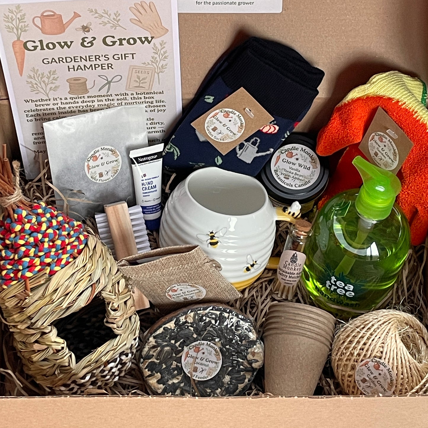 Glow & Grow Gardeners Garden / Allotment Thoughtfully Curated Personalised Birthday Gift Hamper Free UK Delivery