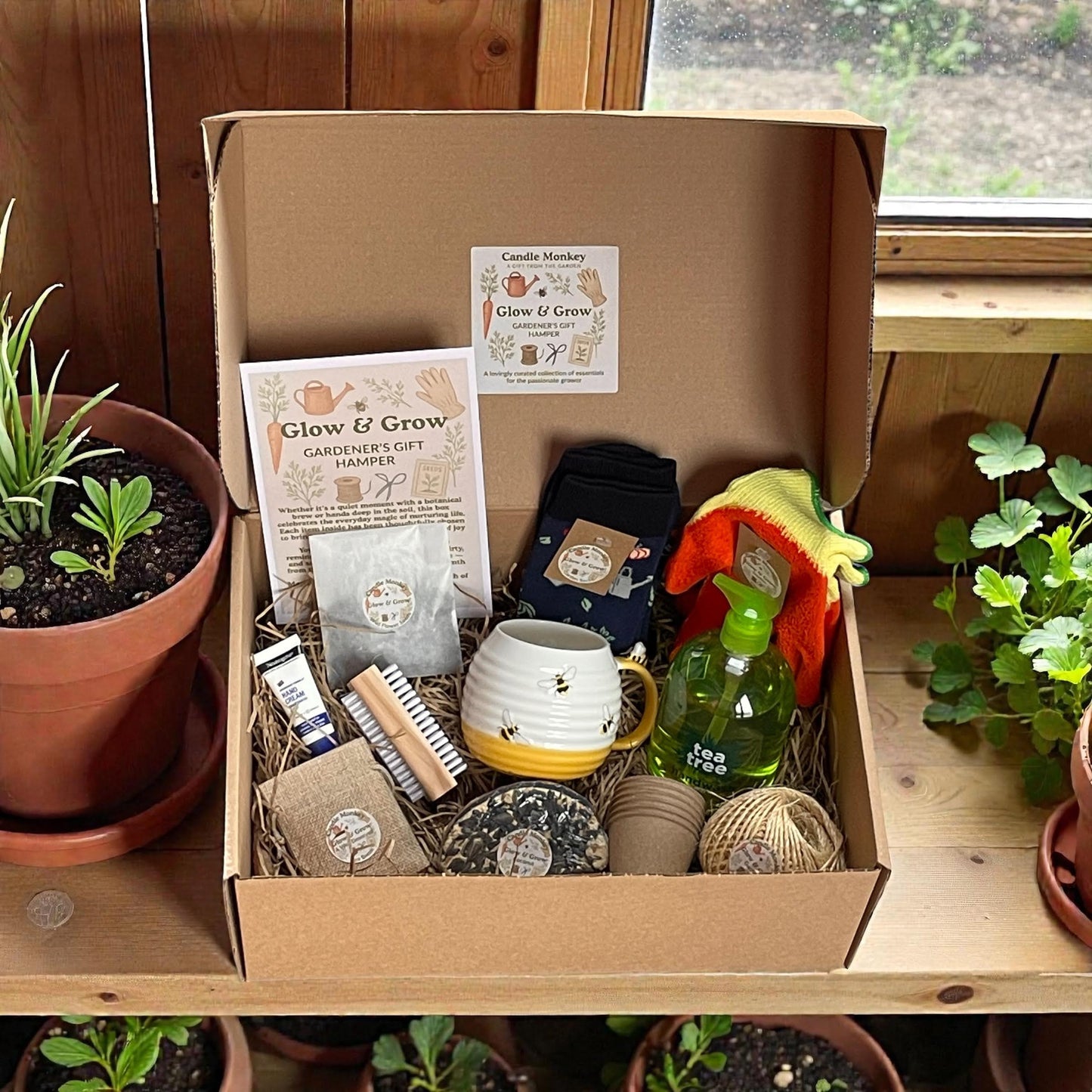 Glow & Grow Gardeners Garden / Allotment Thoughtfully Curated Personalised Birthday Gift Hamper Free UK Delivery