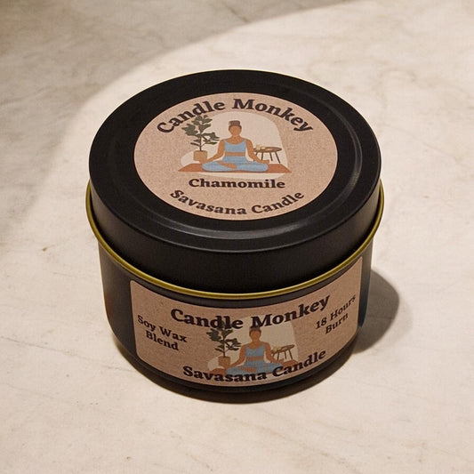 Savasana Soy Candle – Meditation, Yoga Lover Gift, Xmas Self-Care & Calm, Free UK Post