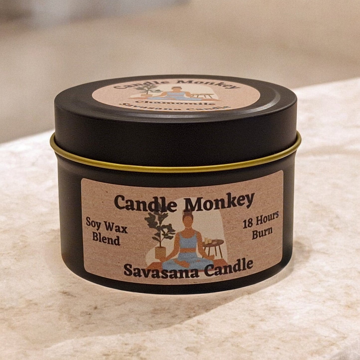 Savasana Soy Candle – Meditation, Yoga Lover Gift, Xmas Self-Care & Calm, Free UK Post