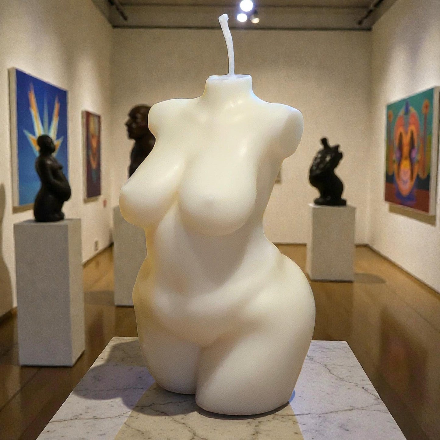 Rubens Hélène Hand Made Curvy Body Torso Natural Beauty Renaissance Art Sculpture Natural Goddess Soy Candle Bespoke Scent Free UK Post