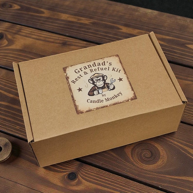 Grandad’s Rest & Refuel Kit - Snacks, Treats & Relaxing Activities Gift Hamper | Free UK Post